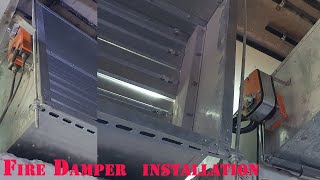 Fire damper installation  How to installation of fire dampers  Tectonic Work [upl. by Dekeles9]