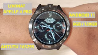 LOKMAT APPLLP 4 PRO Smartwatch Unboxing And Full Review 6GB128GB Android 11 Better Than LEMFO LEM16 [upl. by Iain18]