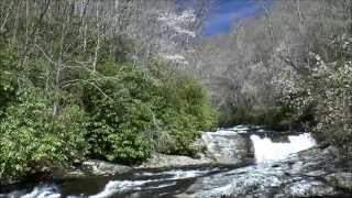 Big Falls and Sassafras Falls Nantahala National Forest Robbinsville NC [upl. by Enimisaj454]