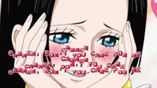 TotoCarmen lyrics algorithm lyricvideo classicrock onepiece boahankock [upl. by Nata767]