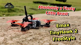 EMAX TinyHawk 2 Freestyle FPV Racing Drone Hands on Flight Review [upl. by Attenauq]