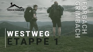 Westweg  Trekking im Schwarzwald  Forbach  Camp Grimbach Etappe 1 [upl. by Elkin456]