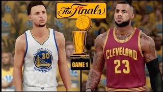 NBA 2K16 PS4 2016 NBA Finals Game 1  Warriors vs Cavs Simulation [upl. by Lerej]