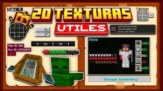 》20 TEXTURAS MUY UTILES PARA Minecraft PeBe TRADEOS VISIBLES⚜ CARGA MAS RAPIDA DE PORTALES 120 [upl. by Janel]