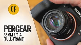 Pergear 35mm f14 fullframe lens review [upl. by Eulaliah]