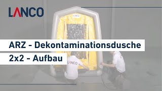 ARZ  Dekontaminationsdusche 2x2  Aufbau [upl. by Stein462]