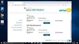 How to login to a router change WiFi password and Network Name in Optus NBN modem [upl. by Ecidna]