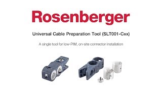 Rosenberger Site Solutions Universal Cable Preparation Tool [upl. by Paresh]