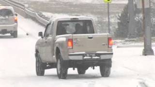 Snow challenges drivers causes wrecks in Little Rock [upl. by Citron]