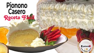 Receta DULCE  BRAZO GITANO Delicioso y muy FACIL [upl. by Reniar]