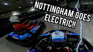 Teamsport Nottingham Goes ELECTRIC First EKart Impressions [upl. by Arreic]