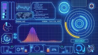 After effects templates free download  Audio spectrum Sci fi theme Music visualiser [upl. by Wiencke]