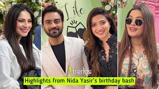 Neelam Muneer Minal Khan Arsalan Naseer CBA at Nida Yasir’s birthday [upl. by Aderfla]