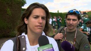 Amelie Mauresmo Live  Wimbledon interview [upl. by Inman]