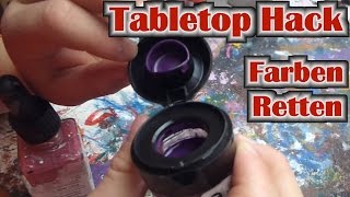 Tabletop Hack 001 Eingetrocknete Acryl Farben retten und Grundlagen der Farben Pflege [upl. by Deborah473]