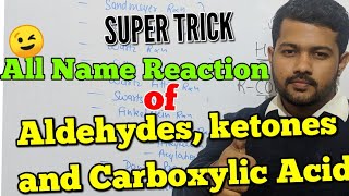 Trick for all name reaction of Aldehydes Ketones and Carboxylic Acid  Bharat Panchal  Class12th [upl. by Dyob]