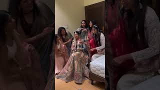 beautiful Bride and bridesmaids  Indian wedding dance performance [upl. by Bilicki283]