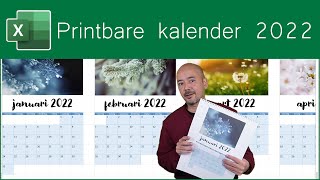 Maak zelf een printbare kalender voor 2022 [upl. by Godden]