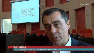 Vendée  Le Département vote le budget primitif 2024 [upl. by Aletse212]