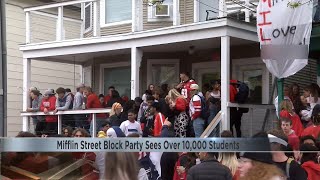 44 arrested 3 taken to Dane County Jail after Mifflin Street Block Party [upl. by Tioneb]