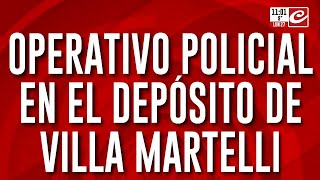 Alimentos sin entregar importante operativo en un depósito de Villa Martelli [upl. by Nomihs]