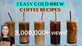 START YOUR OWN COLD BREW COFFEE BUSINESS 5 DELICIOUS ICED COFFEE RECIPES  FOR HOME OR BUSINESS [upl. by Aikam]