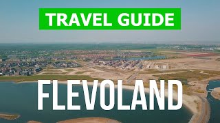 Flevoland Netherlands  Almere city Lelystad Zewolde Urk  Drone 4k video  Flevoland province [upl. by Akciret]