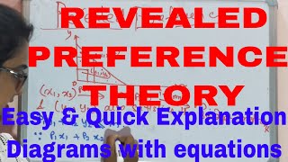 Revealed Preference TheoryWhat is Revealed PreferenceRevealed Preference HypothesisMicroeconomics [upl. by Ahsiym]