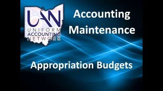 Appropriation Budgets [upl. by Candie]