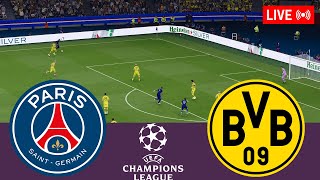 PSG vs Borussia Dortmund LIVE UEFA Champions League 2324 Full Match  Simulation Video Games [upl. by Trudy]