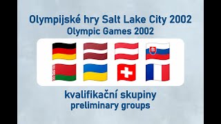 OH Salt Lake City 2002 lední hokej kvalifikační skupiny [upl. by Pals]