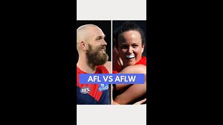 Differences between AFL and AFLW [upl. by Lledniw]