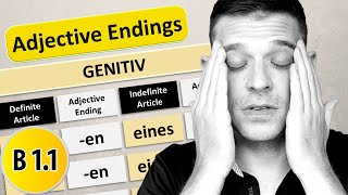 Die Adjektivdeklination im Genitiv  German adjective endings in Genitive [upl. by Penelope953]