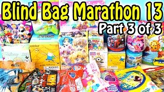 Surprise Blind Bag Marathon 13  Part3  Sailor Moon Kidrobot Adventure Time Minions and More [upl. by Jocelin]