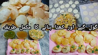 Gol Gappa Recipe  Pani Puri Recipe  Home Made Gol Gappa by Kitchen With Saima [upl. by Rehpretsirhc]