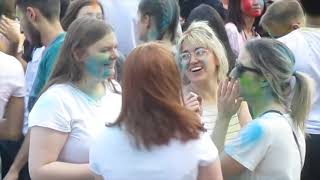 Holi in Poland  Warsaw  2019 [upl. by Amado]