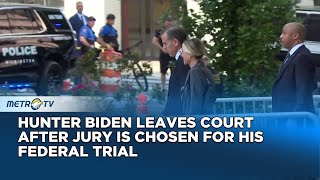 Hunter Biden Leaves Court After Jury is Chosen For His federal Trial [upl. by Pember]