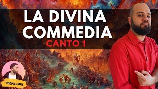 Dante  DIVINA COMMEDIA  Canto 1 INFERNO riassunto e spiegazione [upl. by Airamalegna]