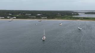 Edgartown Harbor anchorage [upl. by Nwahsiek289]