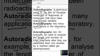 Autoradiography A technique using X ray film to visualize molecules or fragments of molecules [upl. by Rases]