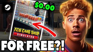 How to get TCG Card Shop Simulator for FREE PC  Steam 🃏 [upl. by Asiak]