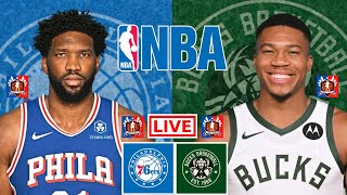 Philadelphia 76ers vs Milwaukee Bucks  NBA Live Scoreboard 2023 [upl. by Connelly]