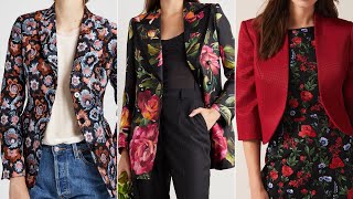 Top Stylish Amazing Blazer Design ideas  modern printed and plain blazer designs [upl. by Annalise581]