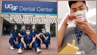 FIRST DAY OF DENTAL SCHOOL VLOG  MEETING CLASSMATES CHOOSING LOUPES PRESENTS [upl. by Camfort345]