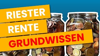 Riester Rente EINFACH erklärt wichtige Grundlagen  Förderung Zulagen Funktionsweise [upl. by Brady93]