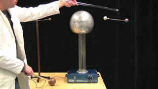 MIT Physics Demo  Inducing Dipoles with a Van de Graaff Generator [upl. by Henn]