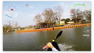 Canoe Polo Sprint helmet cam view [upl. by Pavlov308]