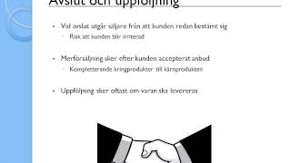 Företagsekonomi 1 Marknadsföring  Personlig försäljning amp Lagar och Etik [upl. by Ahseym]