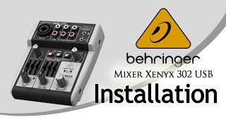 Install Driver Mixer Behringer Xenyx 302 usb [upl. by Braasch]