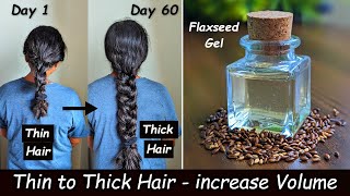 Flaxseed Gel amp Vitamin E Oil for Hair Growth  Increase Hair Volume amp Turn Thin Hair to Thick Hair [upl. by Airolg344]